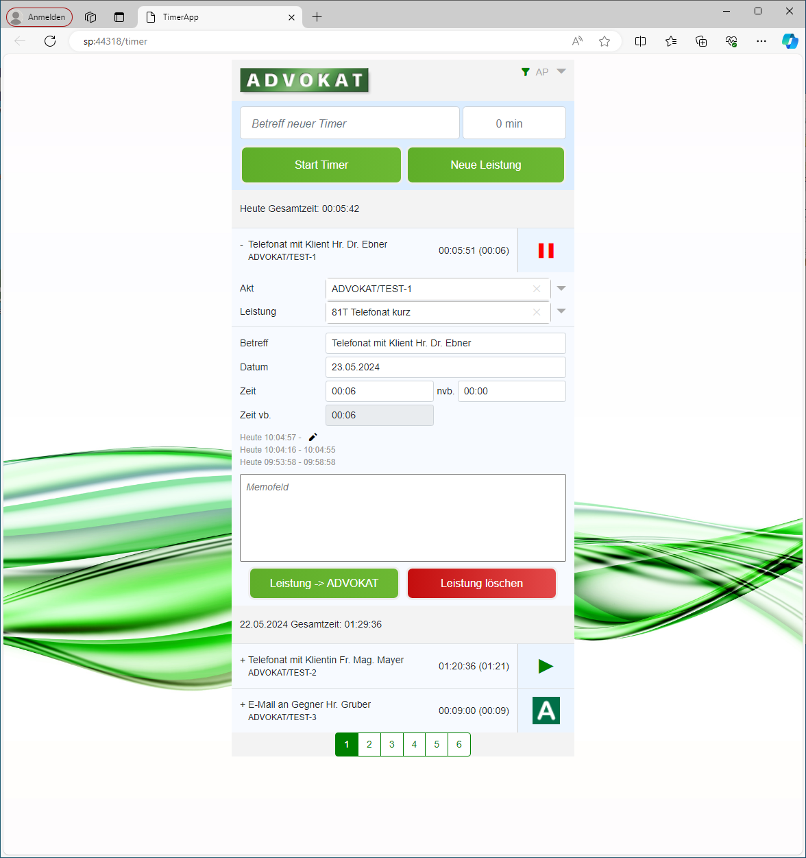ADVOKAT-Sharepoint Online Integration
