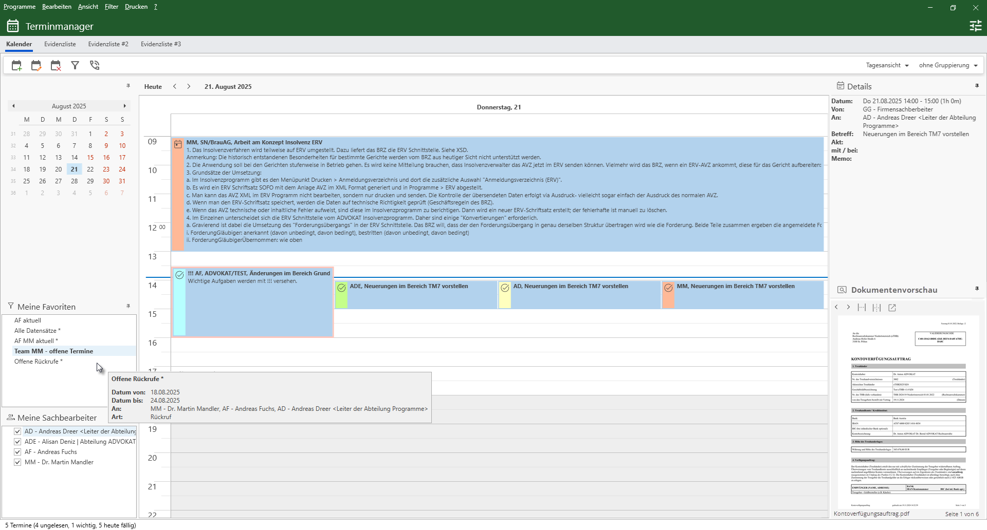 ADVOKAT-Sharepoint Online Integration